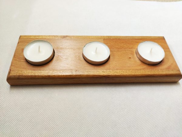 B/bougeoir triple (hêtre-sipo)