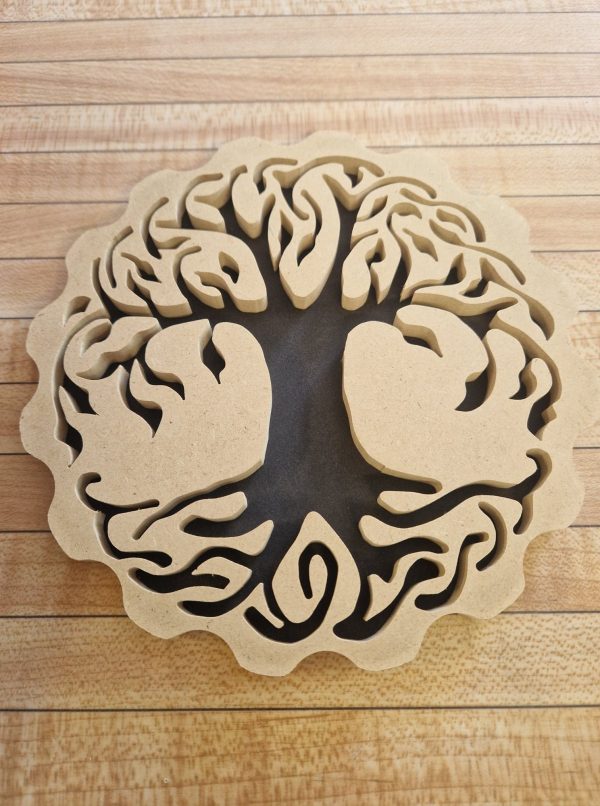 b/arbre de vie chantourné dentelle N°1 - diamètre 20cm