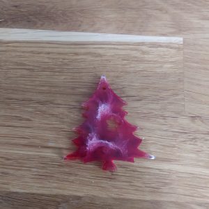 R/suspension sapin insert étoile bordeaux