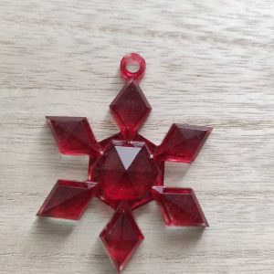 R/grosse étoile losange rouge cristal
