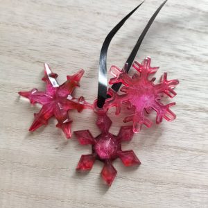 R/Lot de 3 étoiles (rouge- rose)