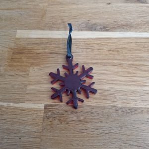 R/Suspension gros flocon ( rose- rouge)