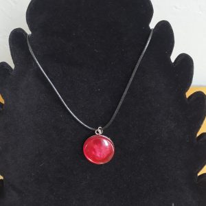 R/collier insert nuage rouge 333