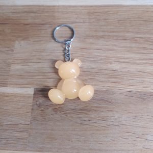 R/porte clés moyen ourson pattes rondes saumon