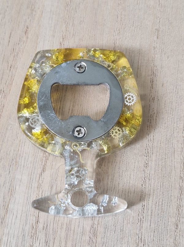 R/Décapsuleur verre - jaune