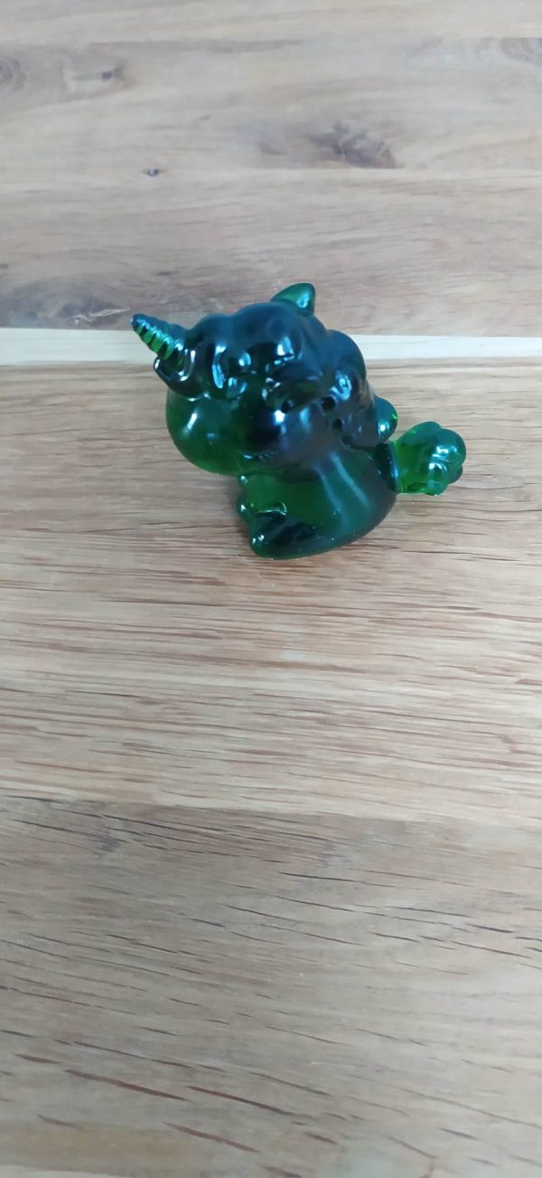 R/mini licorne vert cristal