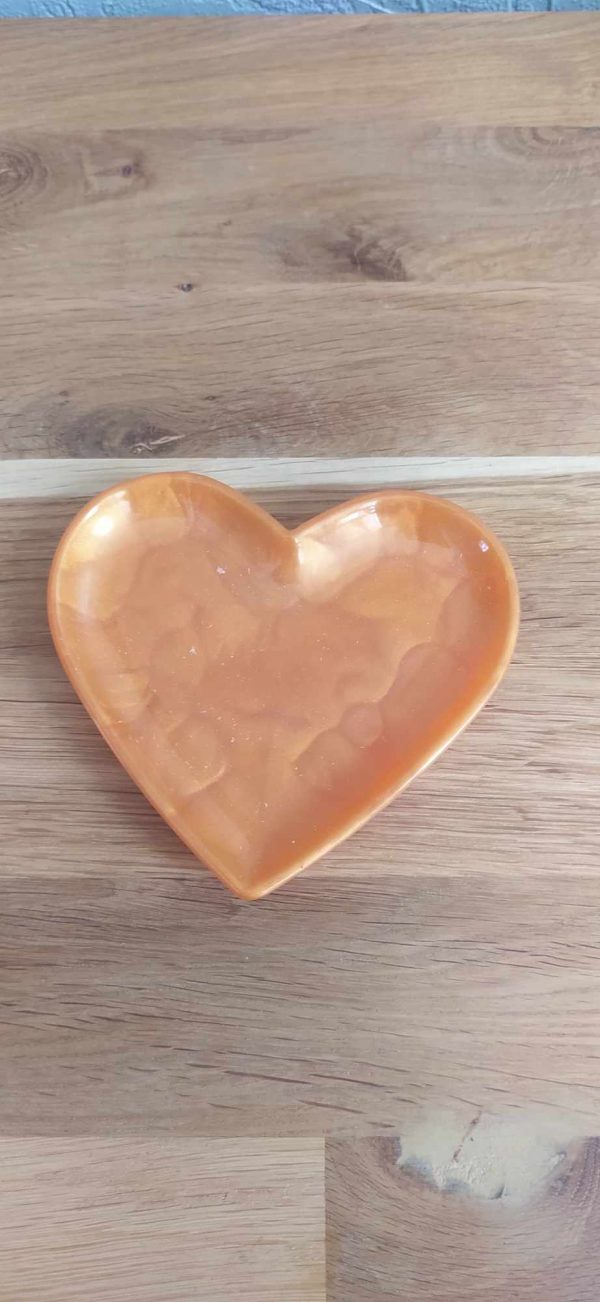 R/vide poche cœur 3d couleur or