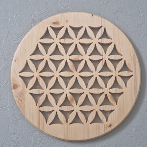 B/Fleur de vie Ø48 en pin