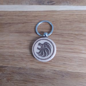 B/Porte clés astrologique lion et arbre de vie