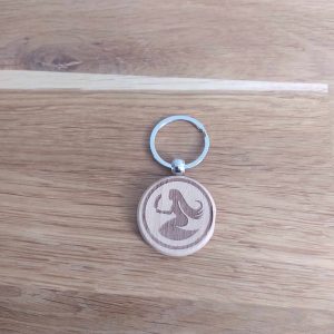 B/Porte clés astrologique vierge et arbre de vie