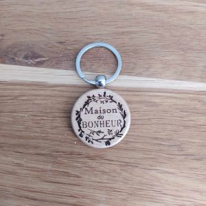 B/porte clés maison du bonheur et arbre de vie