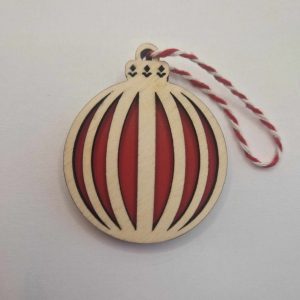 B/boule plate de noël sphère 2