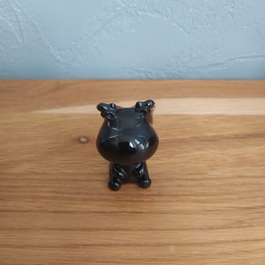 R/mini figurine hippo noir