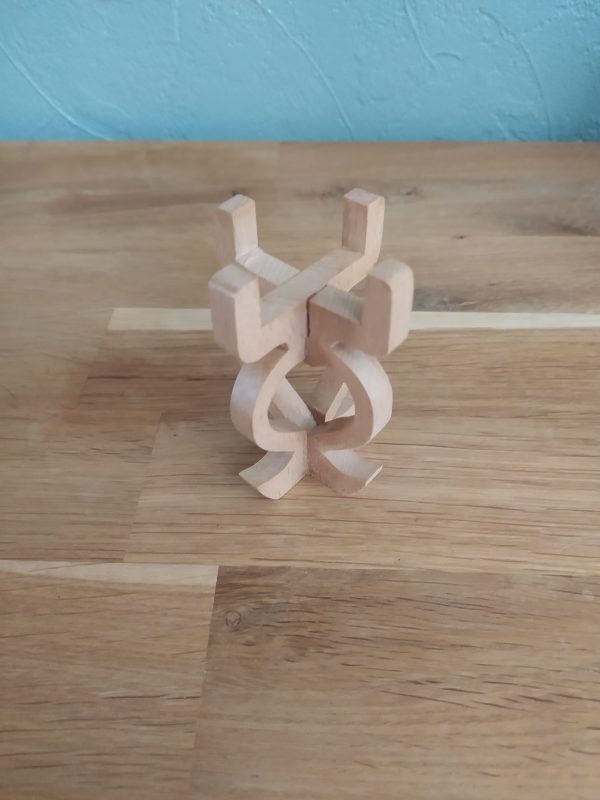 B/porte bougie en merisier