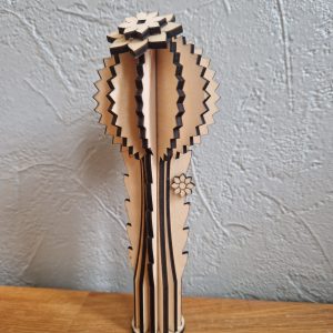 B/cactus boule haute n°2 avec pot