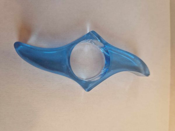 R/bague de lecture cristal bleu n° 1