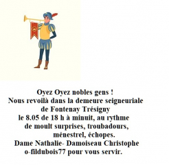 affiche perso medievale