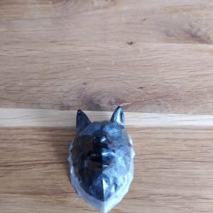 R/tête de loup noir aimant