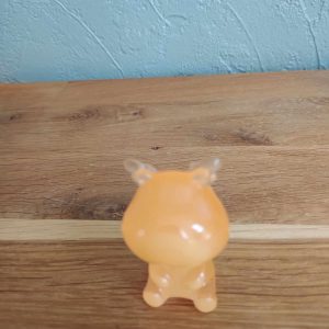 R/mini figurine hippo orange fluo