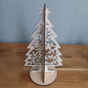 B/sapin 3d de grande taille découpé laser différents motifs