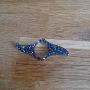 R/bague de lecture feuilles or feuilles bleues n° 11