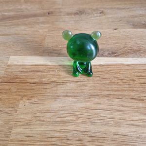R/mini figurine ours cristal vert