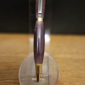 R/Stylo Porte Mine ELEGANCE OR 24K - résine violette (46)
