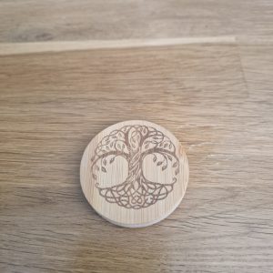 B/Décapsuleur rond gravé arbre de vie