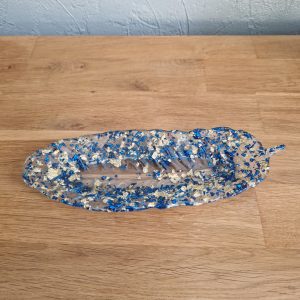 R/Vide poche plume feuilles or feuilles bleues