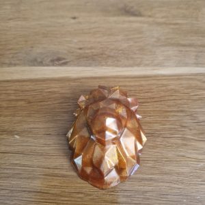 R/Tête de lion magnet marron nuancé or