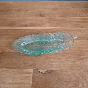 R/Vide poche plume vert turquoise pierres