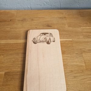 B/Planche en bois en hêtre gravée laser (cox de face) verticale