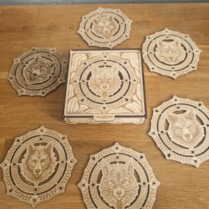 B/boite loup et ses 6 sous verres