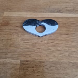 R/bague de lecture forme coeur marbré noir et blanc n° 20