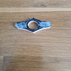 R/bague de lecture marbré noir et blanc n° 23