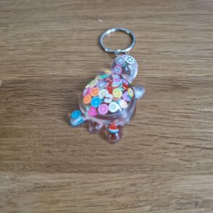 R/porte clés tortue fruits