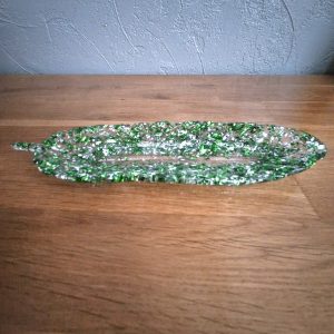 R/vide poche plume feuilles feuilles vertes feuilles argent