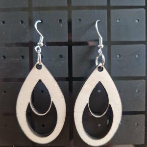 B/boucles d'oreilles découpées laser n° 12