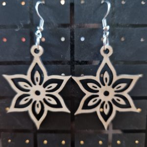 B/boucles d'oreilles découpées laser n° 4