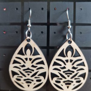 B/boucles d'oreilles découpées laser n° 19