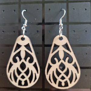 B/boucles d'oreilles découpées laser n° 6