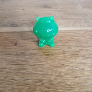 R/mini figurine hippopotame vert phosphorescent