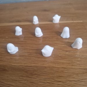 R/mini fantômes blanc (le lot de 8)