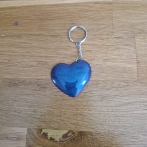 R/porte clés coeur bleu violet bleu