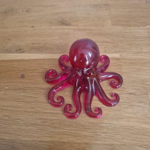 R/pieuvre rouge cristal
