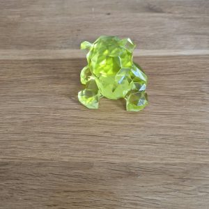 610R/figurine ourson assis jaune cristal