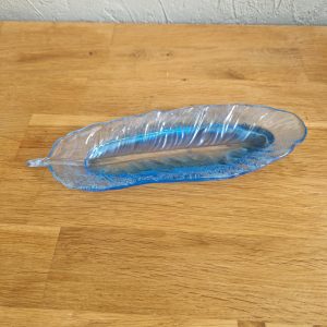 617R/vide poche plume bleu