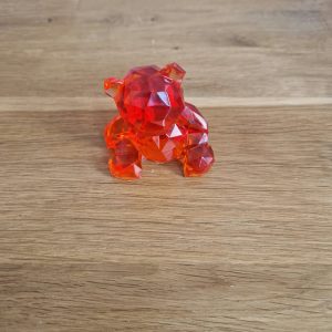 609R/figurine ourson assis orange