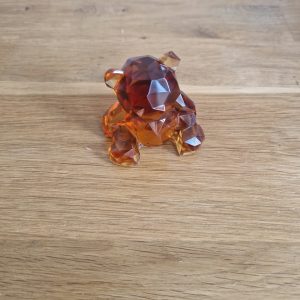 613R/figurine ourson assis couleur café